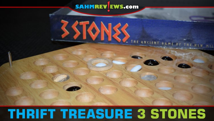 This game of 3 Stones is pretty difficult to find at thrift. Out of print for over a decade, they just don't pop up. Must be a keeper! - SahmReviews.com