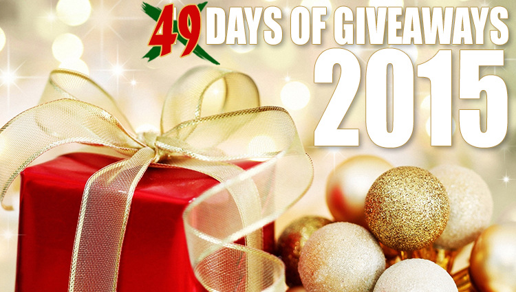 We're running 49 Days of Giveaways in conjunction with our 2015 Holiday Gift Guides. Check it out!