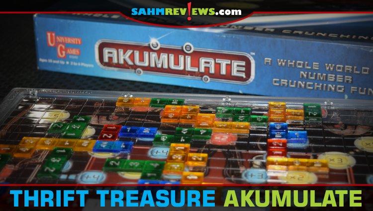 Akumulate is like Scrabble, but with numbers and a bit of math. Oh, it also uses polyominos instead of tiles! Check out this week's Thrift Treasure! - SahmReviews.com