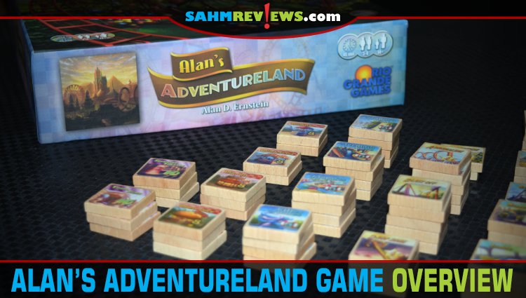 Put your design skills to work as part of the team building a new amusement park in Alan's Adventureland board game from Rio Grande Games. - SahmReviews.com