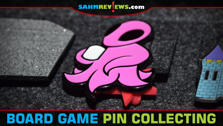 Collecting pins and buttons is one of the things we missed about board game conventions. We're finally displaying them! - SahmReviews.com