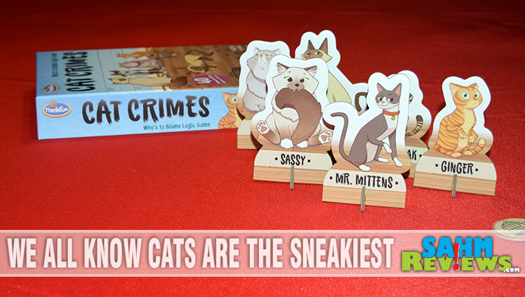 If you ever enjoyed a game of Clue, you will love the puzzle challenge afforded by ThinkFun's new Cat Crimes. All the fun without the fears of allergies! - SahmReviews.com