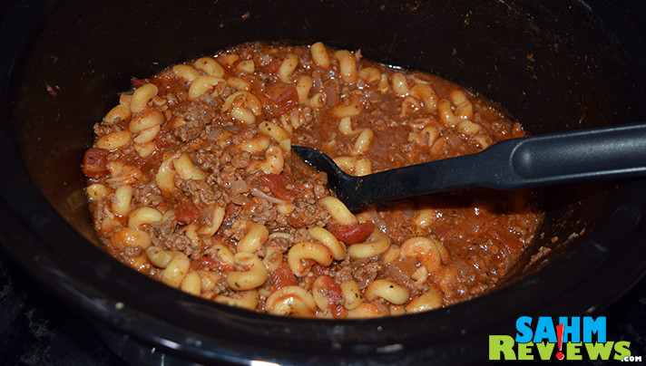 This Crock Pot Goulash recipe is easy and delicious! Great recipe for busy schedules. - SahmReviews.com