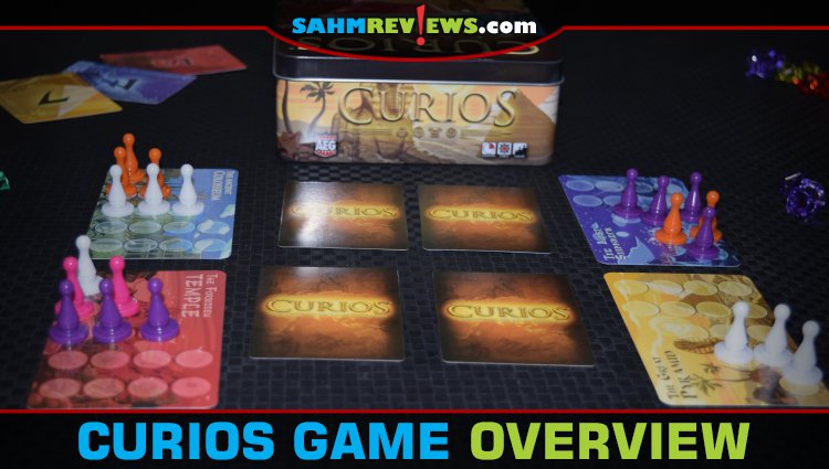 Randomness in games is so last century. Today's board games are all about rewarding good decision making. Curios by AEG is a perfect example! - SahmReviews.com