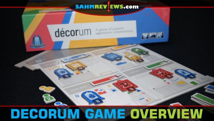 You'll find yourself involved in passive aggressive cohabitation when playing Decorum, a cooperative logic game from Floodgate Games. - SahmReviews.com