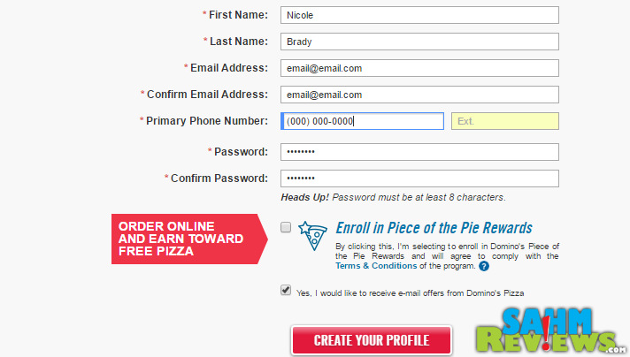 Earning free pizza is only a few steps away with Domino's Piece of the Pie Rewards! - SahmReviews.com