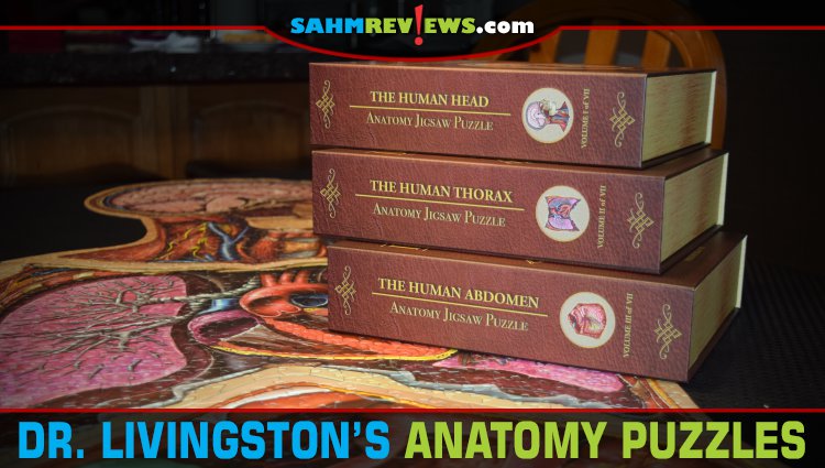 Not only are Dr. Livingston's anatomy jigsaw puzzles fun to assemble, but Genius Games made them 100% medically accurate so they are educational too! - SahmReviews.com