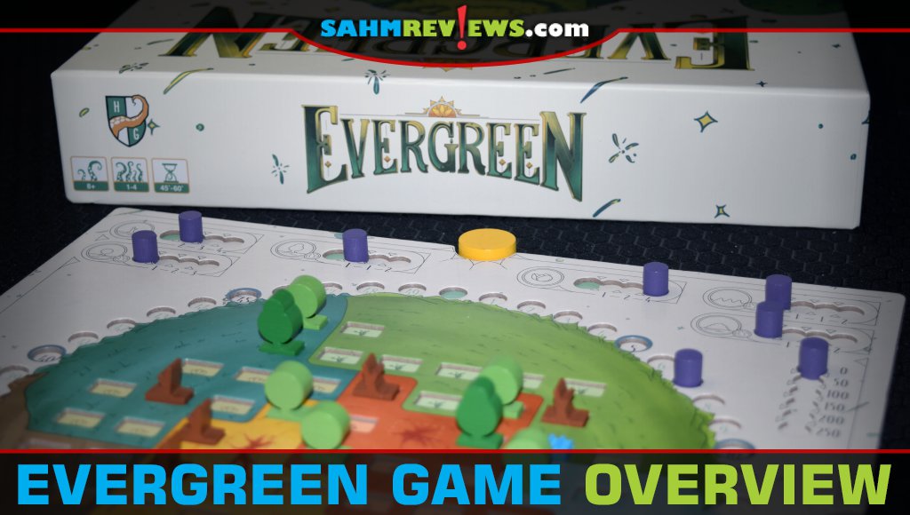 Create the most lush planet by growing trees in Evergreen, a board game from Horrible Guild. - SahmReviews.com