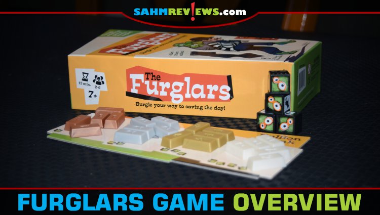 The cute dice in Furglars by Bananagrams drew us in. The speedy and take-that game play is why it keeps ending up in our game nights! - SahmReviews.com