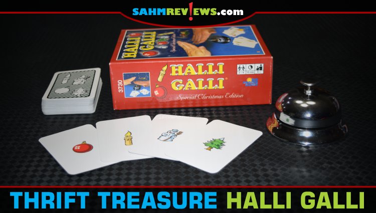 This version of Halli Galli by Rio Grande Games is the Christmas version set out at thrift for their annual Christmas in July sale. Our timing was perfect! - SahmReviews.com