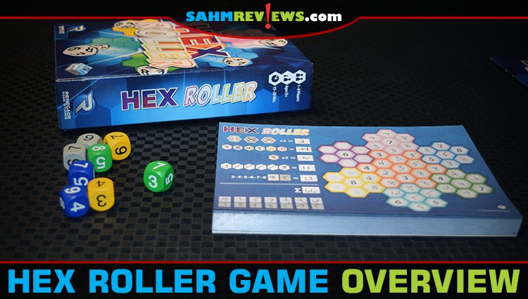 Roll the dice, fill in the spaces, connect the numbers and try to earn the most points in Hex Roller from Renegade Game Studios. - SahmReviews.com