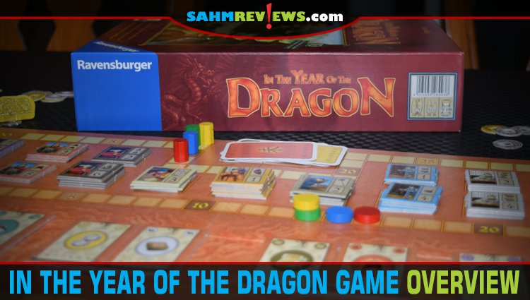 Fireworks, scholars, palaces and more. This game overview of In the Year of the Dragon from Alea offers more detail on how to play! - SahmReviews.com