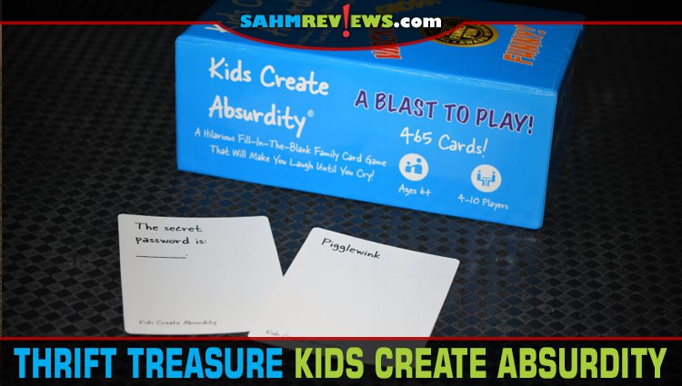 Kids Create Absurdity, a Cards Against Humanity clone, was at our thrift store for only $2.88. We hate the latter; will we prefer this one? - SahmReviews.com