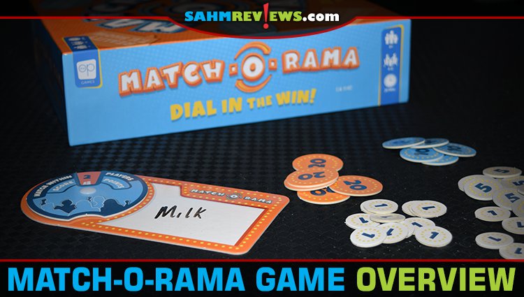 Match-O-Rama by TheOp (USAopoly) is like an at-home game show where you score based on whether you can match your opponents. Read the overview for details! - SahmReviews.com