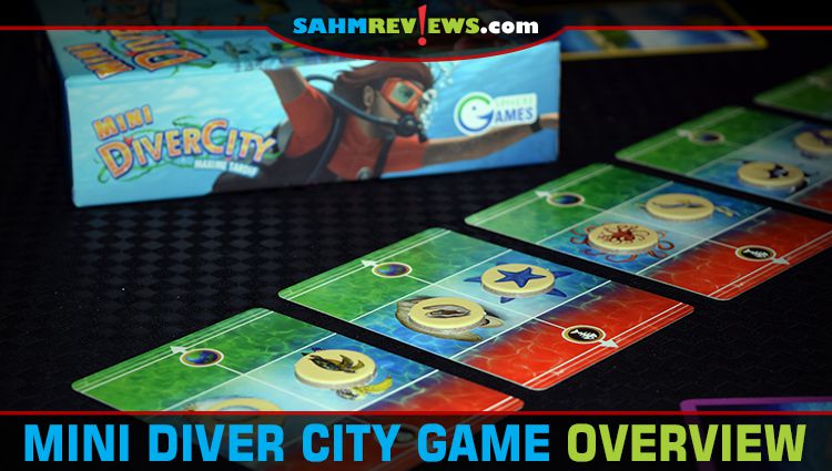 You're not shooting fireworks, you're saving marine wildlife in Sphere Games' Mini Diver City. This new cooperative card game just might be a Hanabi-killer! - SahmReviews.com