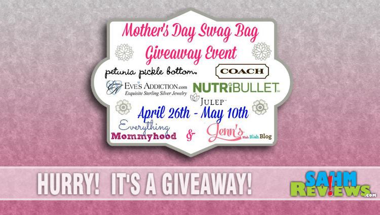 Stop by SahmReviews.com to enter this great giveaway which includes a Coach Crossbody Handbag!