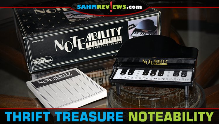 Noteability was probably an early example of using technology in analog games. Sadly the subject matter hasn't aged as well. The pop songs are now vintage! - SahmReviews.com