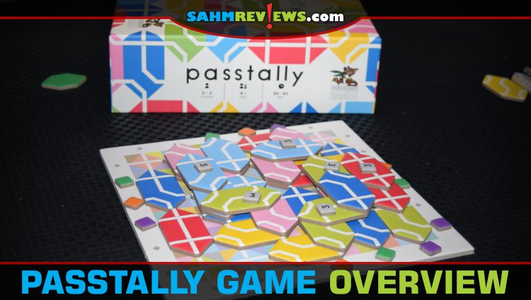 Passtally by Pandasaurus Games might remind you of another tile game you've played, but this abstract is completely new. The higher you go, the more points! - SahmReviews.com