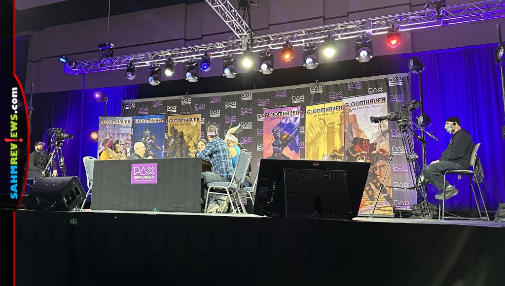 Scenario run-through of Gloomhaven Role Playing Game at PAX Unplugged following Cephalofair announcement. - SahmReviews.com