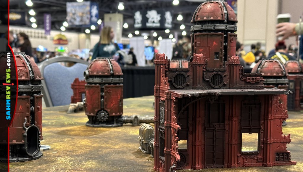 Close-up of miniatures set at PAX Unplugged. - SahmReviews.com