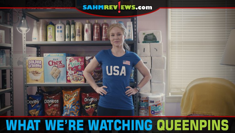 Coupons plus Kristin Bell and Kirby Howell-Baptiste equals STX Films' Queenpins, a movie about a multi-million dollar coupon fraud. - SahmReviews.com