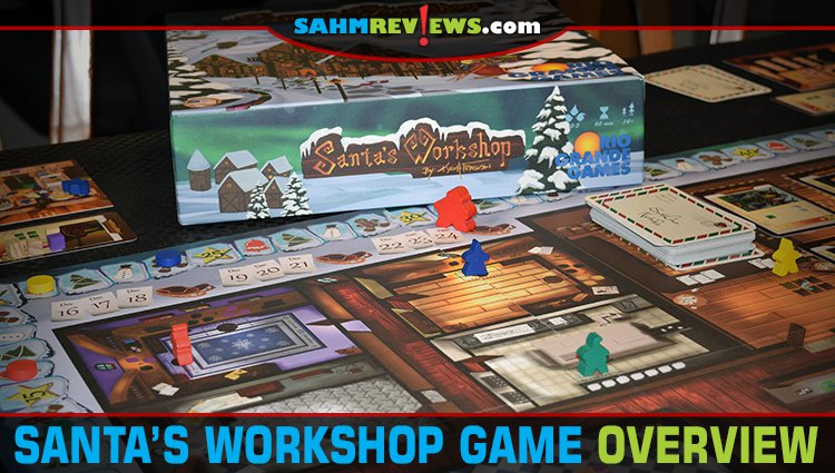 Take on the role of elves and start assembling gifts for kids on Santa's nice list in Santa's Workshop board game from Rio Grande Games. - SahmReviews.com