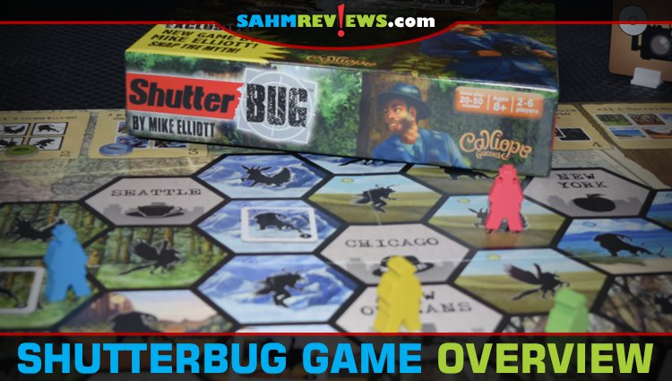 Set out on a photographic expedition to capture images of mysterious creatures for the tabloids in ShutterBug, a set collection game from Calliope Games. - SahmReviews.com