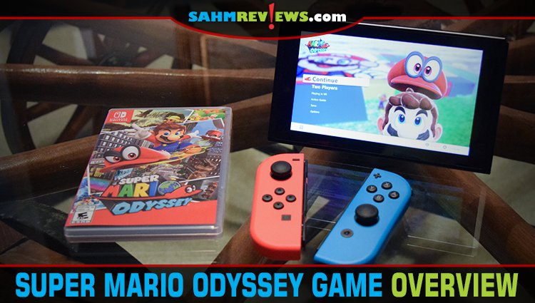 Super Mario Odyssey isn't a restrictive game. Enjoy challenges as you explore a huge universe to find Peach and Bowser and stop their planned wedding! - SahmReviews.com