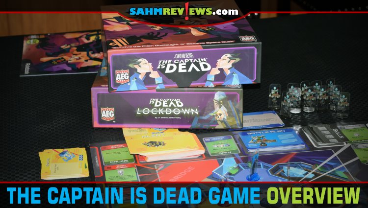 Work together with your crewmates to repair the ship and jump out of danger in The Captain is Dead cooperative game from Alderac Entertainment Group. - SahmReviews.com