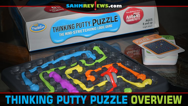 Combining amazing puzzles with putty from Crazy Aaron's, ThinkFun created a game that appeals to both our game and toy sides! Think you can solve them all? - SahmReviews.com