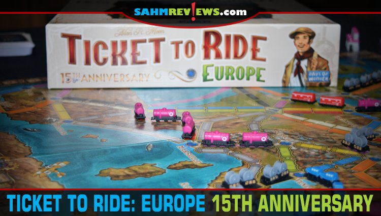 With upgraded components, Ticket to Ride: Europe 15th Anniversary edition from Days of Wonder / Asmodee is fun, functional decor. - SahmReviews.com