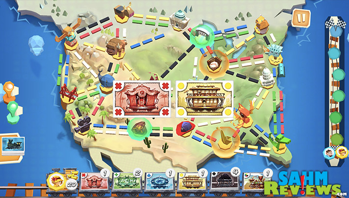 Ticket to Ride First Journey app is a digital version of the game designed to introduce kids to the popular Ticket to Ride franchise. - SahmReviews.com