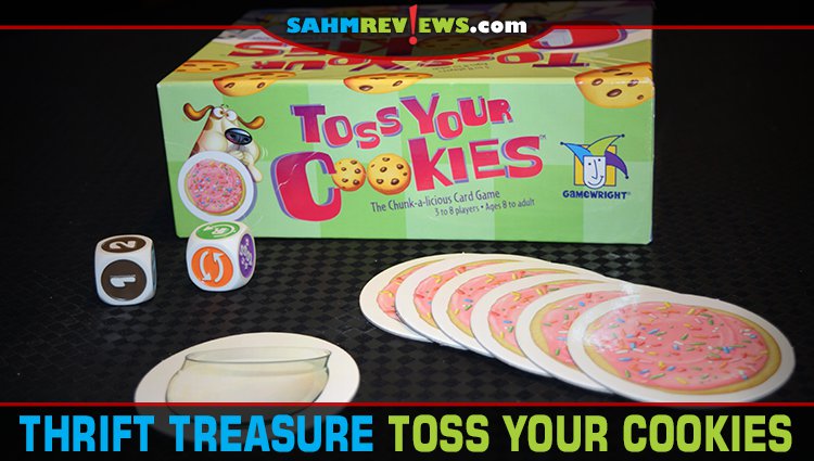 The game's name is Toss Your Cookies. Fortunately the subject matter is more literal than you might expect! It's this week's Thrift Treasure find! - SahmReviews.com