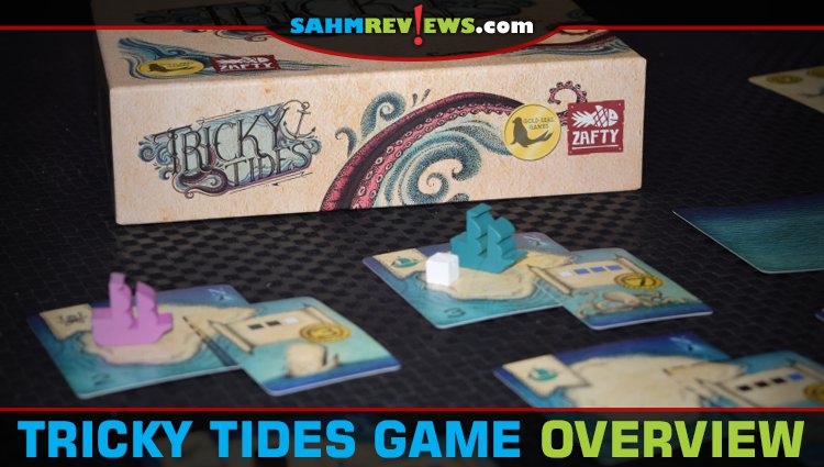 Set sail to pick up and deliver goods to fulfill orders on various islands. But watch out for the Tricky Tides in this game from Zafty Games. - SahmReviews.com