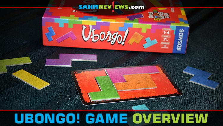 Ubongo puzzle game from Kosmos is a fast-paced geometric puzzle using polyomino pieces. - SahmReviews.com