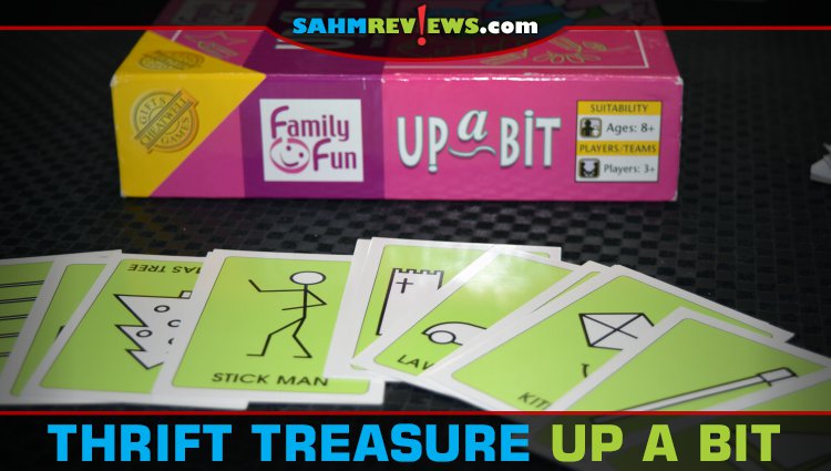 We found this copy of Up a Bit at our Goodwill this week. It's a drawing game that challenges you to describe how to draw something. Harder than it looks! - SahmReviews.com