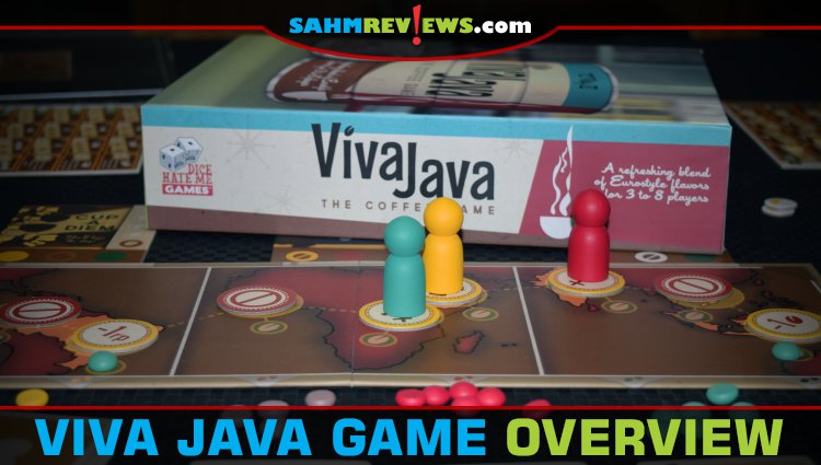 Pour yourself a cup of Joe, gather your friends and enjoy a coffee-themed game night with VivaJava: The Coffee Game and VivaJava Dice Game. - SahmReviews.com