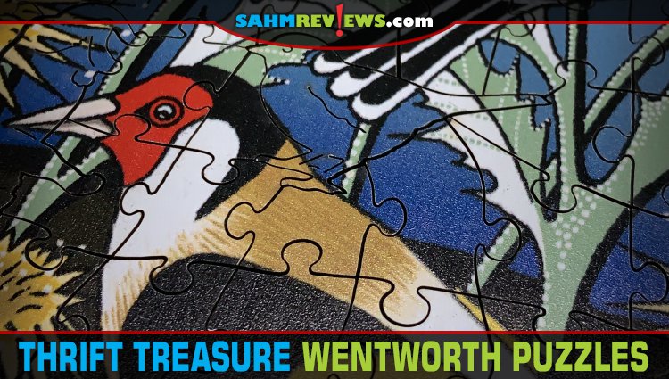 There are jigsaw puzzles and then there are JIGSAW PUZZLES! These wooden ones by Wentworth we found at thrift might be the best bargain of the year! - SahmReviews.com