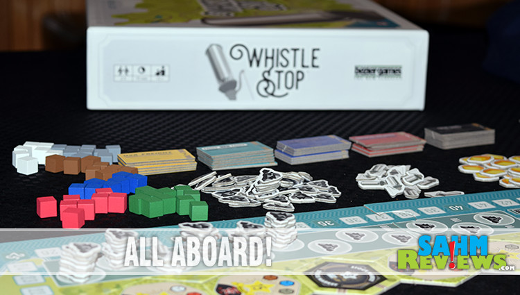 Westward bound trains are paving the way. Establish routes, earn resources and invest in railroads in Whistle Stop from Bezier Games. - SahmReviews.com