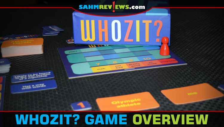 Process of elimination and teamwork are the keys to figuring out the mystery character in Whozit? cooperative guessing game from Gamewright. - SahmReviews.com